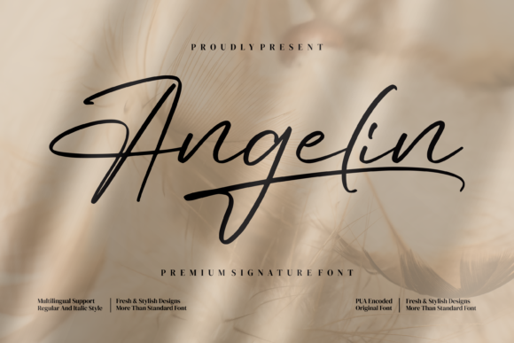 Angelin: A Script Font for Elegant Editorial Design