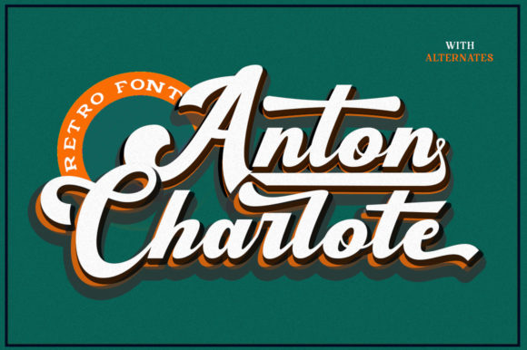 Anton Charlote: A Retro Script Font for Modern Web Design