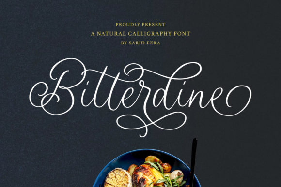 Bitterdine: A Modern Calligraphy Font for Engaging Visuals