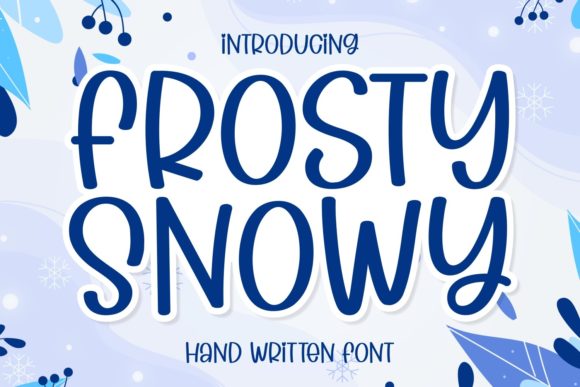 Bring Charm to Your Creations with Frosty Snowy Font