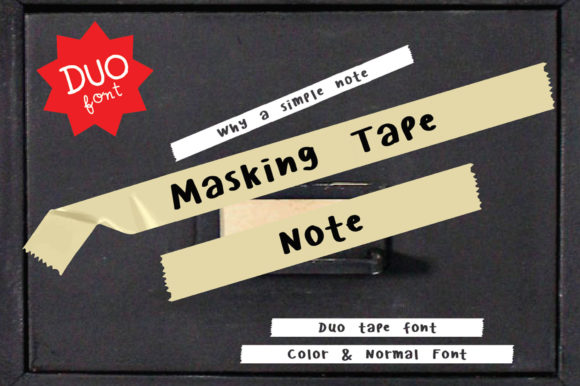 Choosing Masking Tape Note as an Editorial Font
