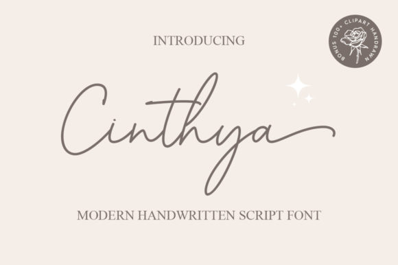 Cinthya: A Timeless Handwritten Font for Building Your Brand