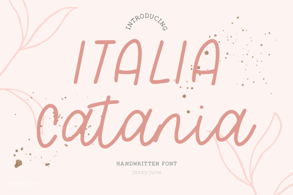 Discover Italia Catania: A Font for Elegant Publishing