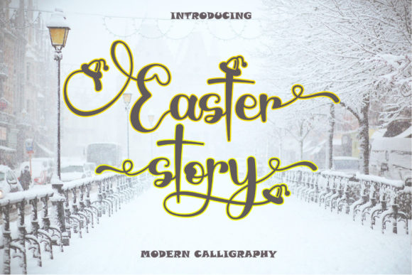 Easter Story: A Charming and Elegant Script Font for Web Design