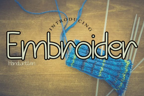 Embroider: A Charming Handwritten Font for Crafters