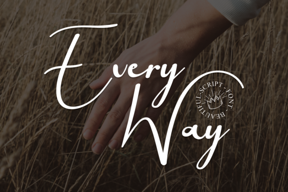 Every Way: A Flowing Script Font for Elevated Digital Designs