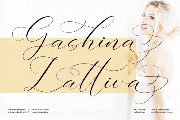 Gashina Lattiva: A Script Font for Consistent Branding