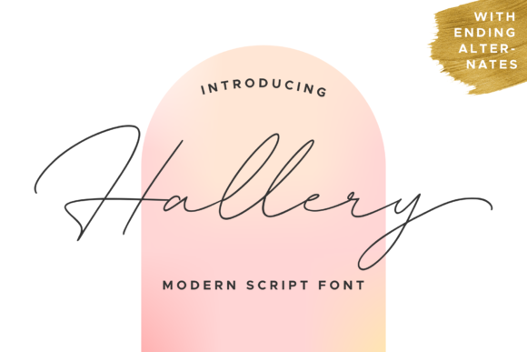 Hallery: A Script Font with Modern Charm