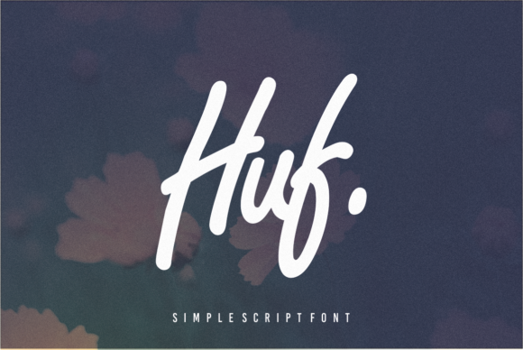 Huf: A Script Font with Modern Elegance