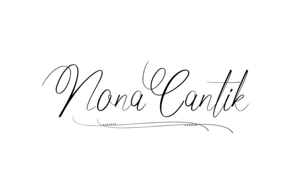 Nona Cantik: A Handwritten Font That Transforms Creative Projects