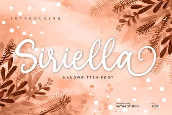 Siriella: A Versatile Handwritten Font for Creative Web Design