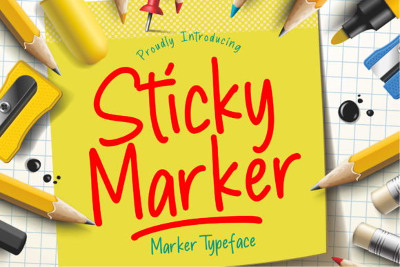Sticky Marker: A Handwritten Font for Engaging Brand Content