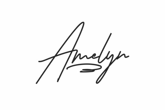 Testing Amelyn: A Delicate Script Font for Branding