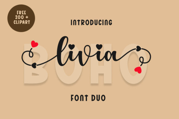 Testing the Livia Boho Font in Modern Web Design