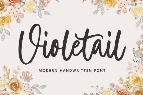 Violetail Modern: An Elegant Font for Modern Branding Projects