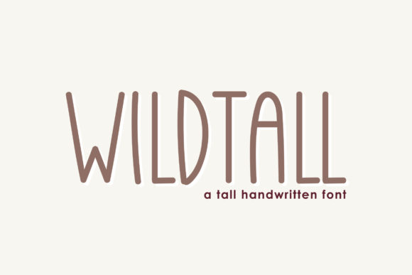 Wildtall Font: A Handwritten Typeface for Authentic Product Design